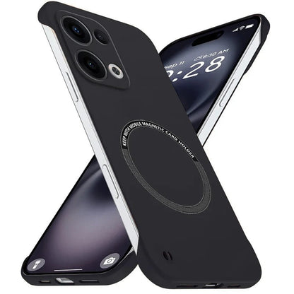 Oppo Reno13 5G Frameless Magnetic Wireless Charging Case — Ultra-Slim Clear MagSafe Compatible Cover