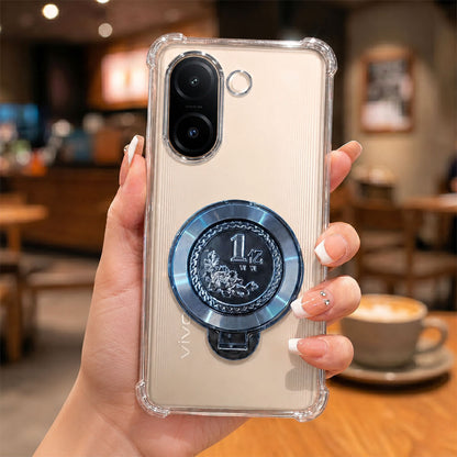 Vivo V60e 5G Premium Billion Wheel Rotating Shockproof Airbags Case