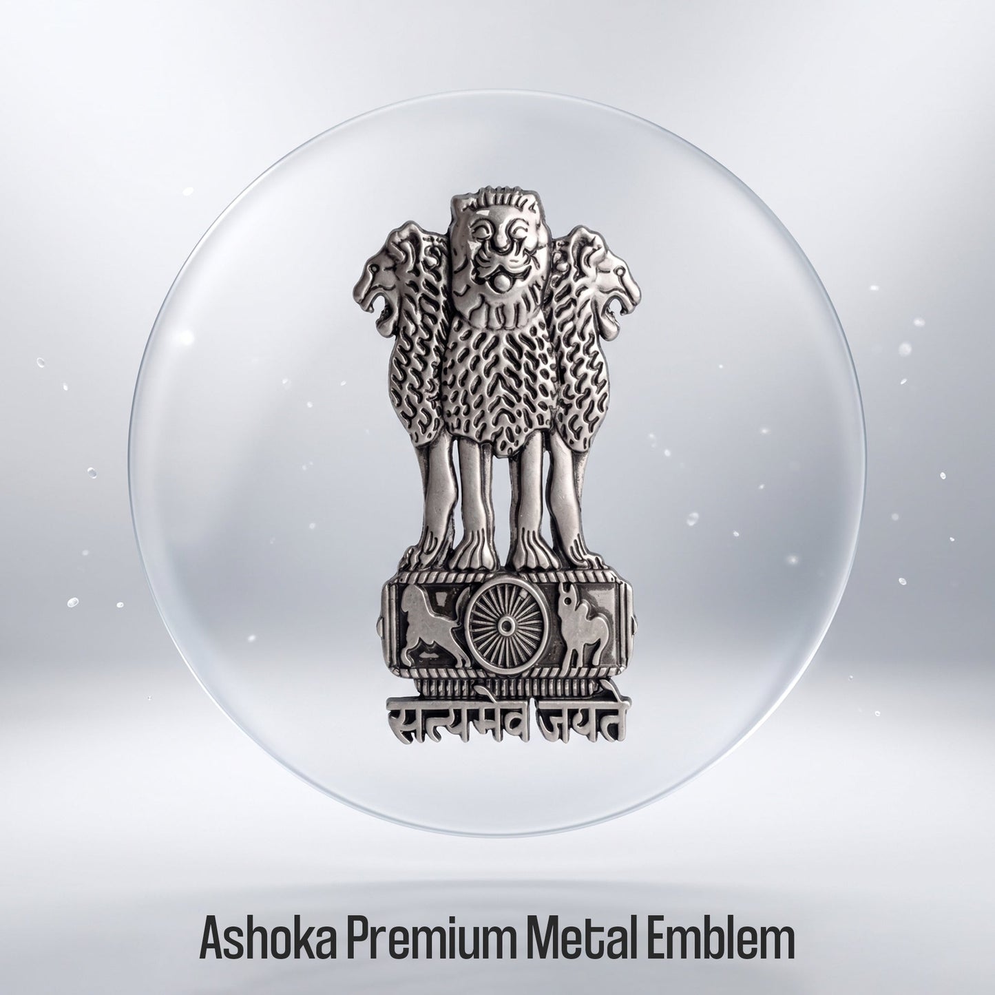 Oppo Find X9 Pro 5G Compatible Satyamev Jayate 3D Metal Emblem Sticker