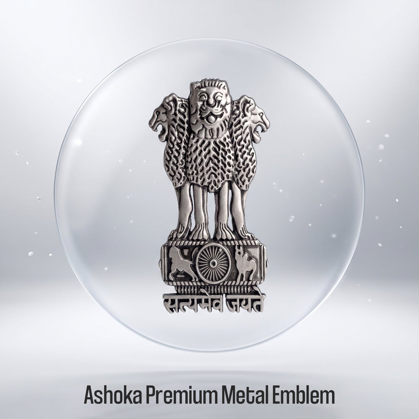 Tecno Pova Curve 2 5G Compatible Satyamev Jayate 3D Metal Emblem Sticker