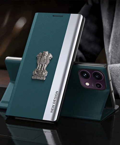 Oppo Reno16c 5G Satyamev Jayate Flip Leather Case