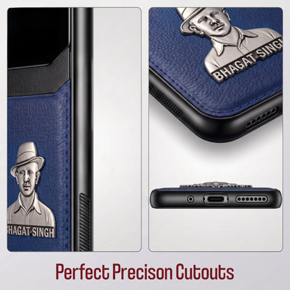 Oppo F31 Pro+ 5G Shaheed Bhagat Singh 3D Metal Leather Back Case