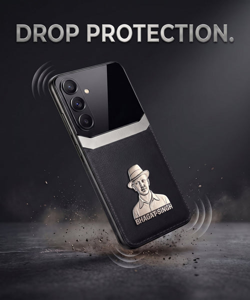 Samsung Galaxy A16 5G Shaheed Bhagat Singh 3D Metal Leather Back Case