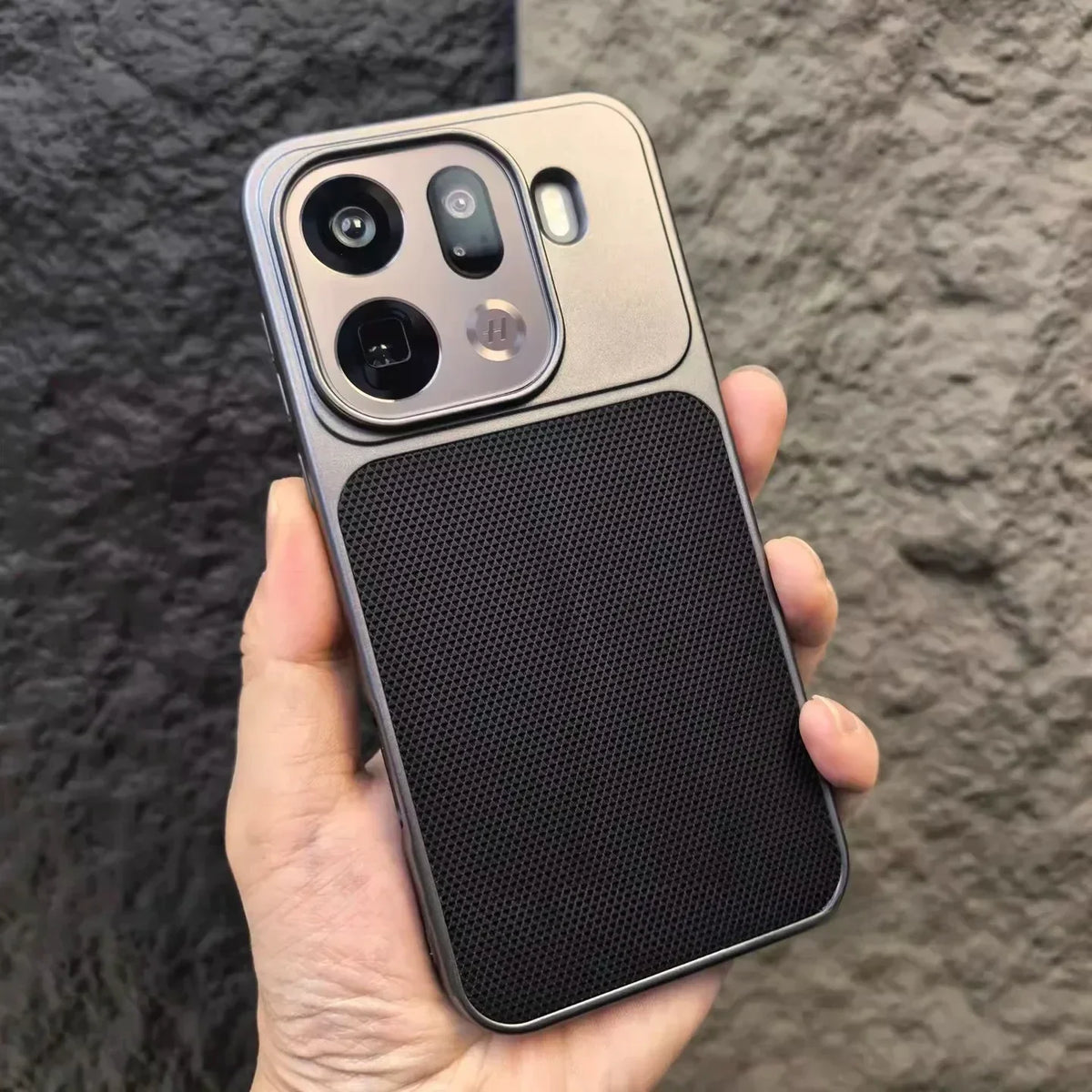 Oppo Find X9 5G Diamond Pattern Matte Finish Protective Case