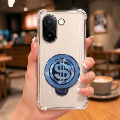 Vivo V60e 5G Four Corner Airbags 100% Original Astro Money Magnet Rotating Dollar Case