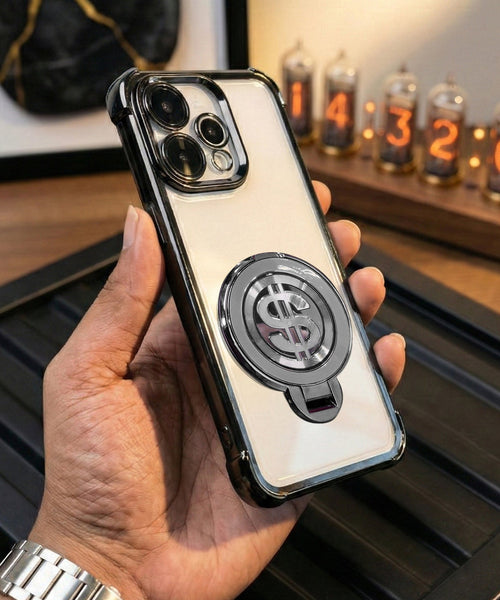 Oppo Reno 15 5G Four Corner Airbags 100% Original Astro Money Magnet Rotating Dollar Case