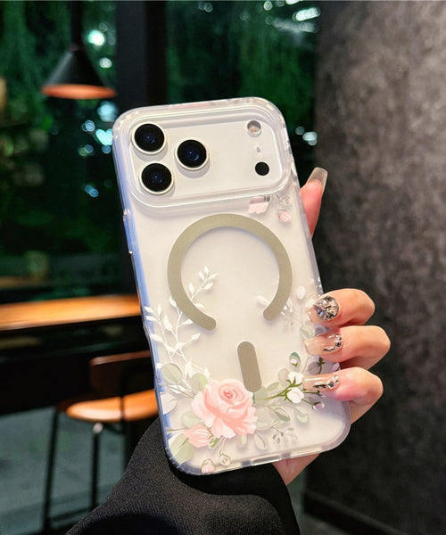 iPhone 17 Pro & 17 Pro Max Silicone Rose Magsafe Case