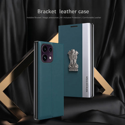 Oppo Reno16c 5G Satyamev Jayate Flip Leather Case