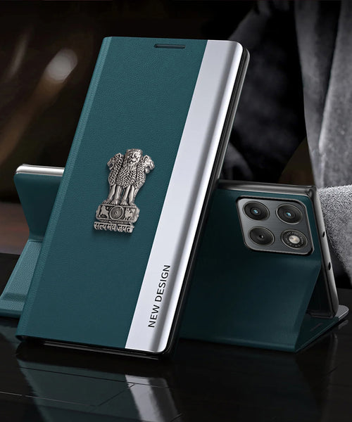 Motorola Edge 60 Pro 5G Satyamev Jayate Flip Leather Case