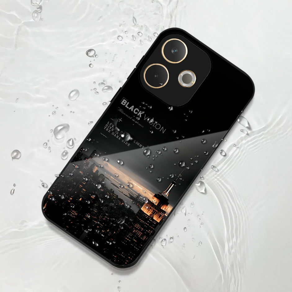 Oppo A5 Pro 5G Premium Acrylic Shockproof Glass Back Case (Tower)