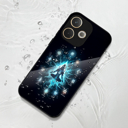 Oppo A5 Pro 5G Premium Acrylic Shockproof Glass Back Case (Meditation)
