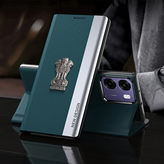 Oppo K14 5G Satyamev Jayate Flip Leather Case