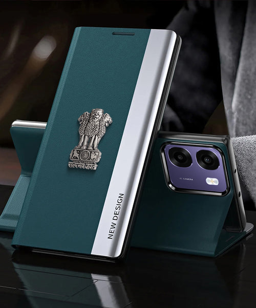 Oppo K14 5G Satyamev Jayate Flip Leather Case