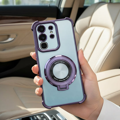 Vivo T4x 5G Original Luxury Magnifier Ring Stand Shockproof Airbags Corner Case