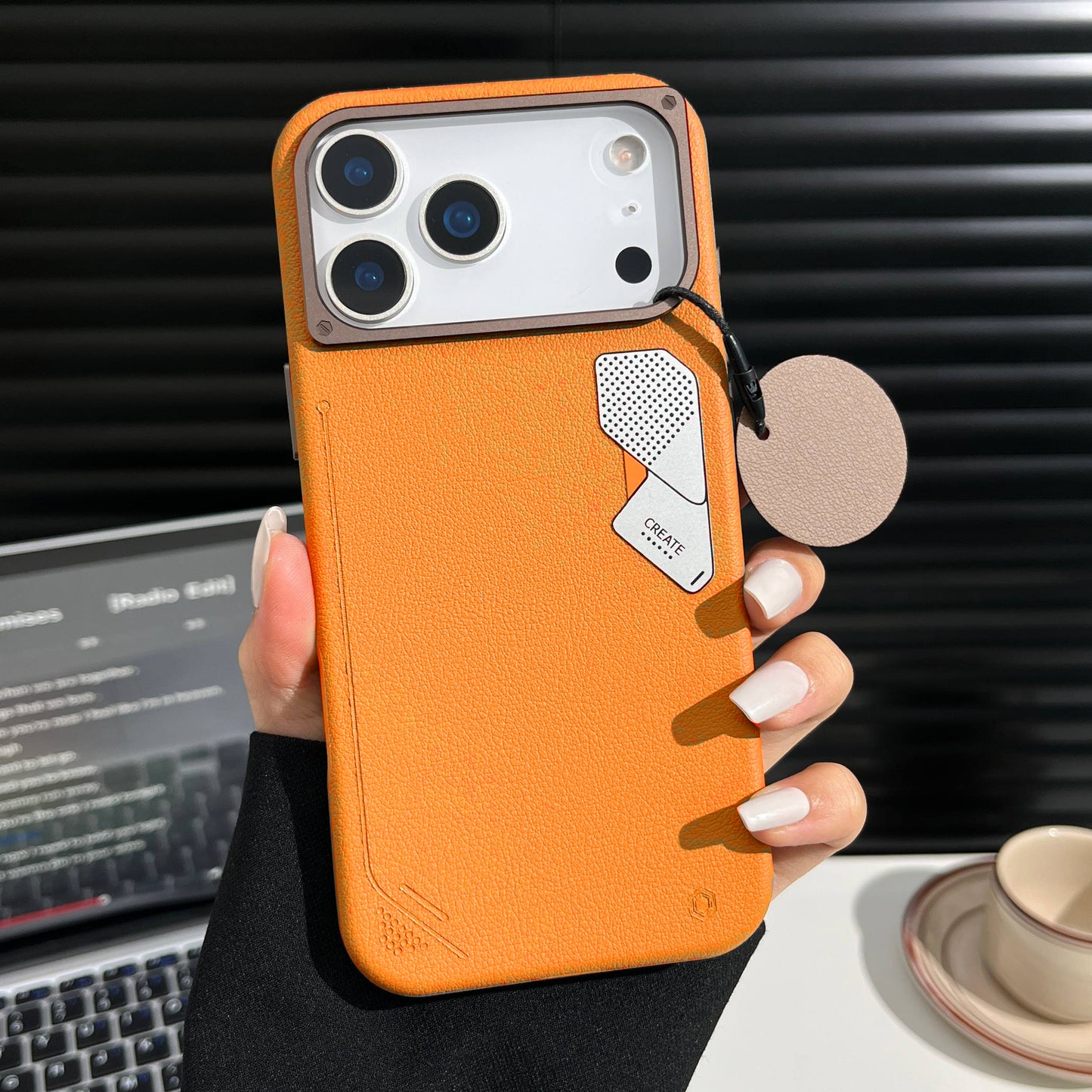 iPhone 17 Pro & 17 Pro Max Soft PU Leather Texture Magnetic Case