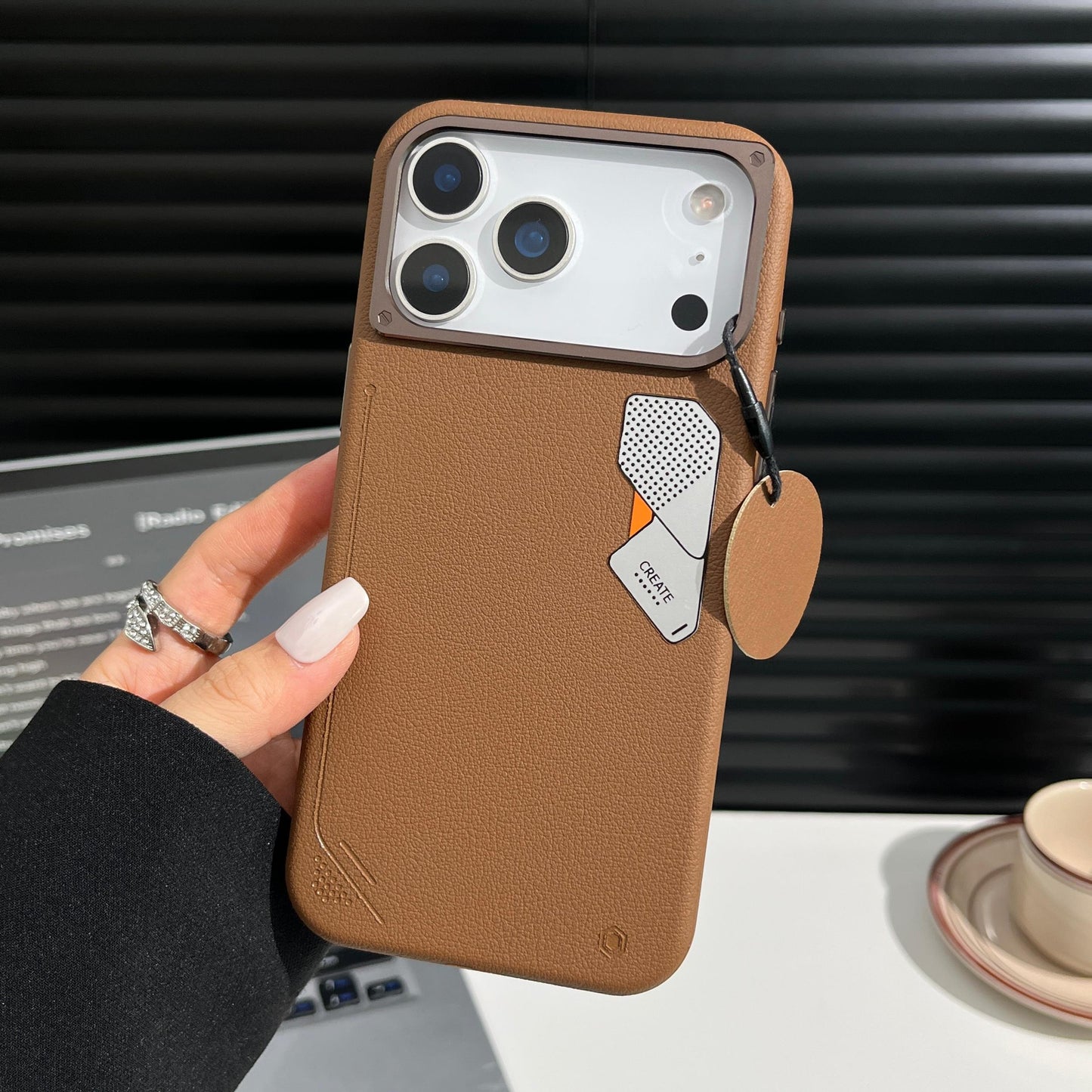 iPhone 17 Pro & 17 Pro Max Soft PU Leather Texture Magnetic Case