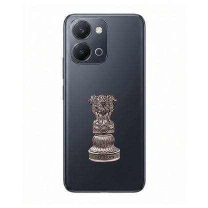 iQOO Z11x 5G Compatible Satyamev Jayate 3D Metal Emblem Sticker