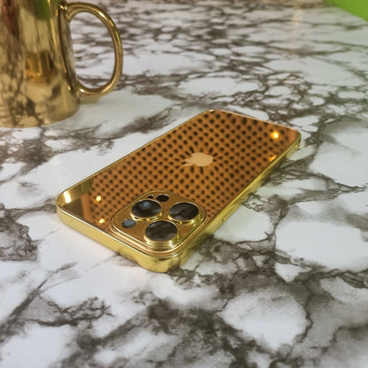 iPhone 15/16 Pro High Quality Gold Customizable iPhone Case