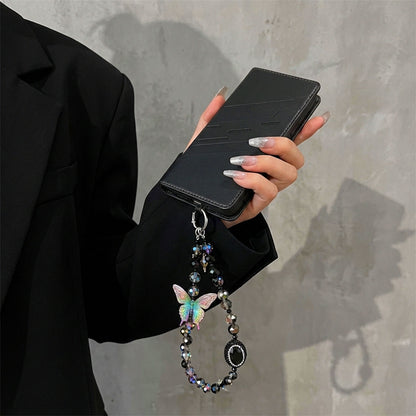 Oppo F27 Pro+ 5G Retro PU Leather Magnetic Wallet Flip Case with Charm Strap