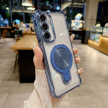 Samsung Galaxy A56 5G Luxury Four Corner Invincible Bracket Ring Stand Case