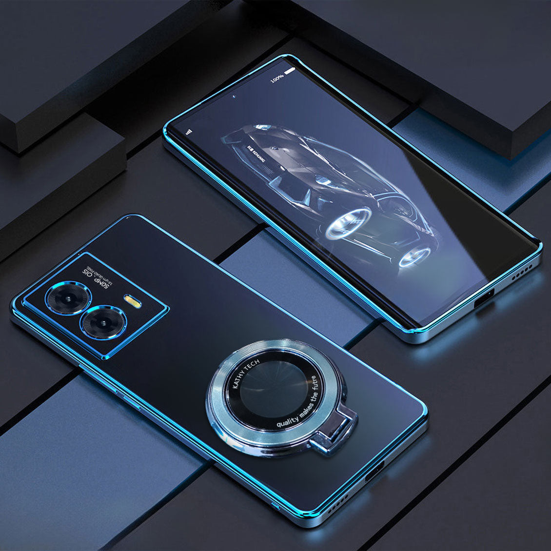 Motorola Moto G85 5G Magnifier Electroplating Case