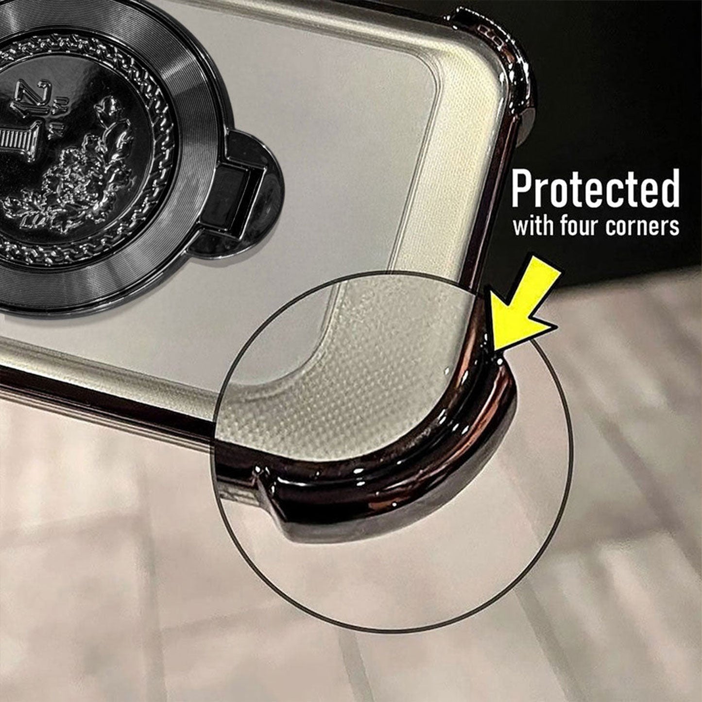 Oppo Reno 15 5G Premium Billion Wheel Rotating Shockproof Airbags Case