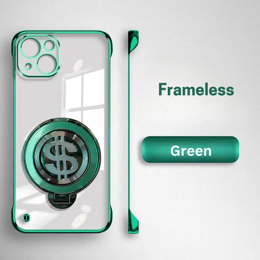 iPhone 15 Premium Frameless Rotating Dollar Case