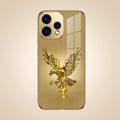 Oppo Reno 15 5G Golden Eagle Gold Electroplated Glass Phone Back Case