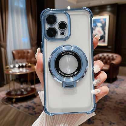 Oppo Reno 15 5G Original Luxury Magnifier Ring Stand Shockproof Airbags Corner Case