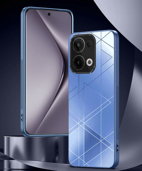 Oppo Reno13 5G Triangle Pattern Matte Back Shockproof Case
