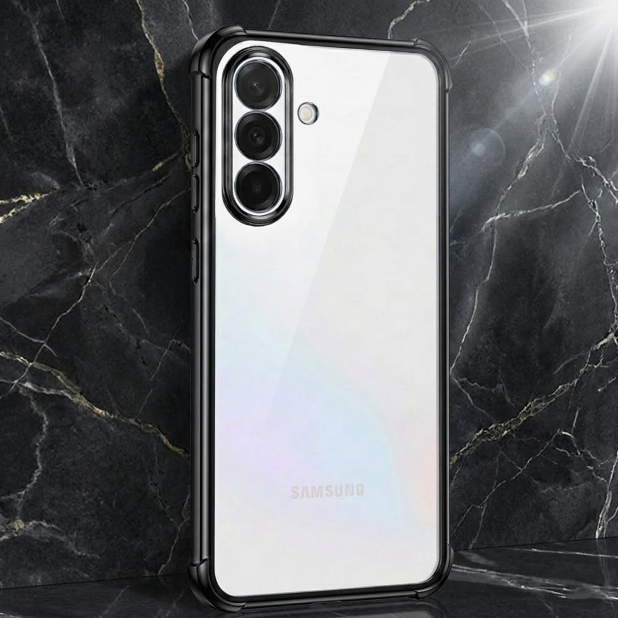 Samsung Galaxy A56 5G Anti-Yellow Electroplating Transparent Airbags Case