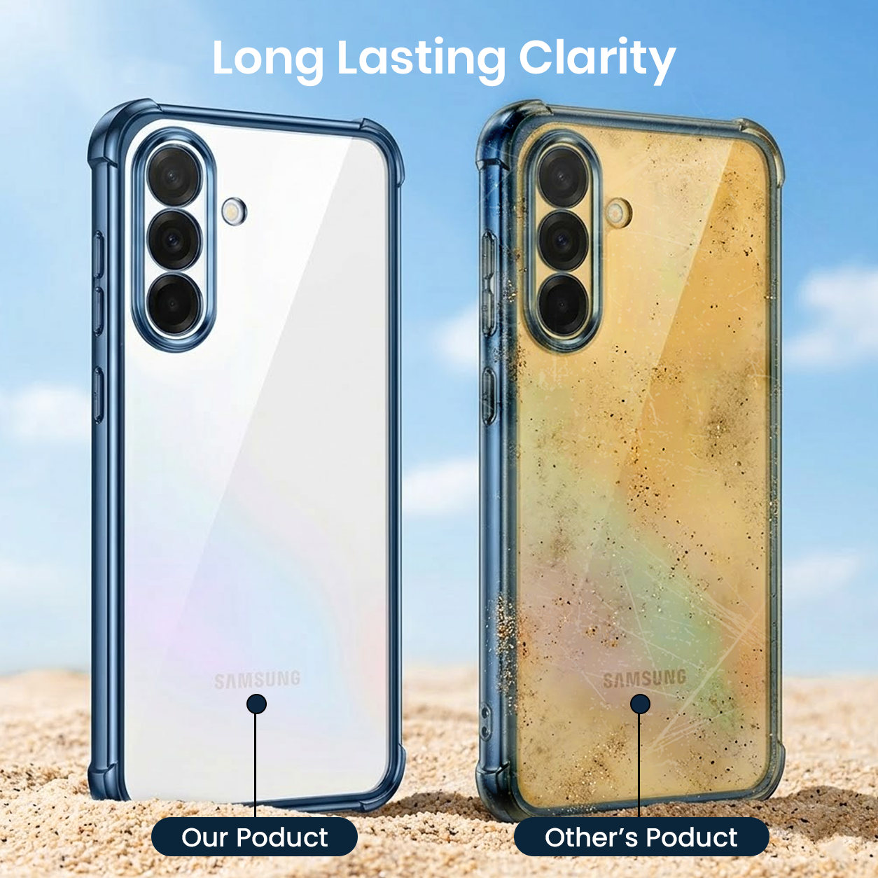Samsung Galaxy A36 5G Anti-Yellow Electroplating Transparent Airbags Case