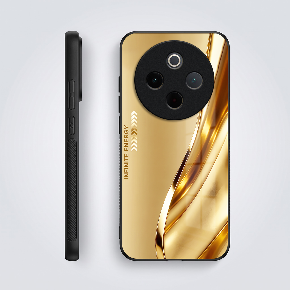 Vivo T4 5G Luxury Infinity Energy Acrylic Glass Back Case