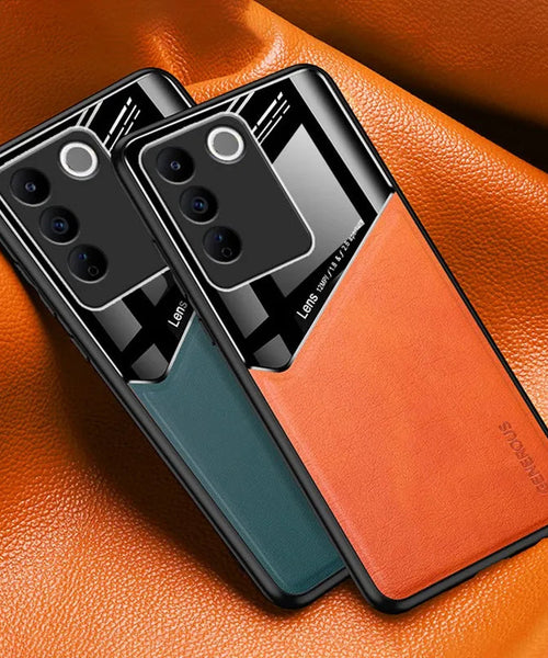 Vivo V27 5G luxury Generous® Leather Protective Back Case