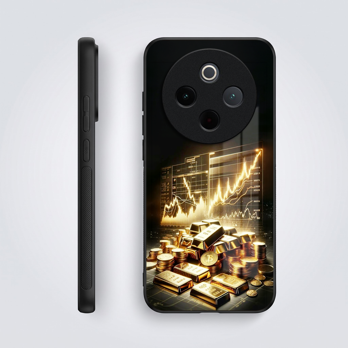Vivo T4 5G Luxury Wealth Trader Acrylic Glass Back Case