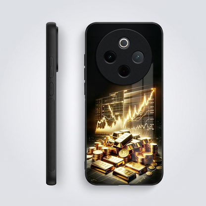 Vivo T4 5G Luxury Wealth Trader Acrylic Glass Back Case