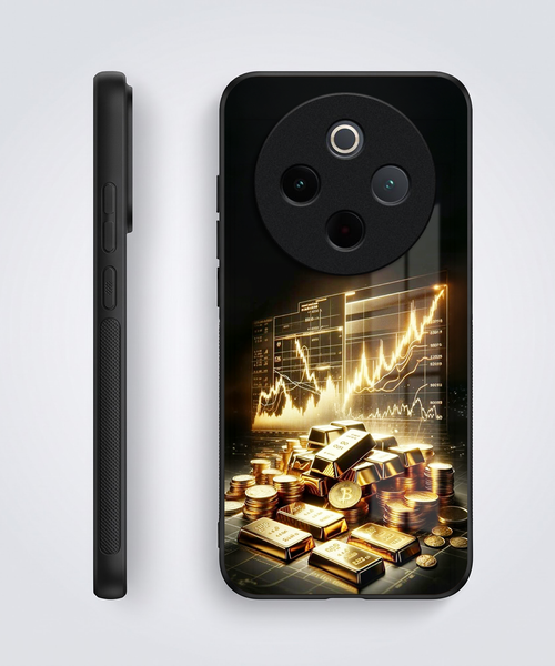 Vivo T4 5G Luxury Wealth Trader Acrylic Glass Back Case