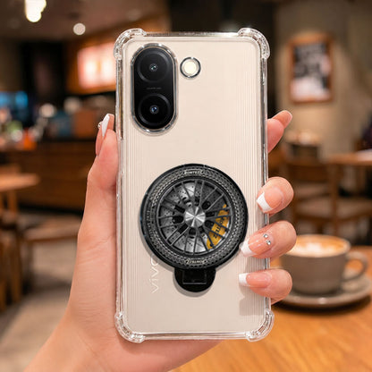 Vivo V60e 5G Premium Stress Buster Wheel Rotating Shockproof Airbags Case