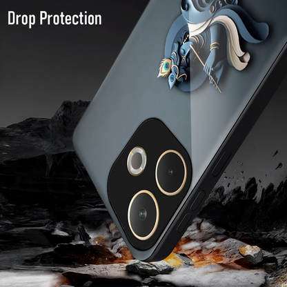 Oppo A5 Pro 5G Premium Acrylic Shockproof Glass Back Case (Krishna Ji)