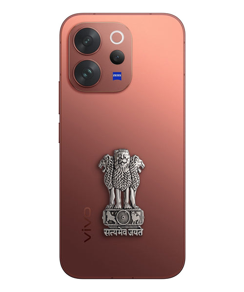 Vivo V70 Elite 5G Compatible Satyamev Jayate 3D Metal Emblem Sticker