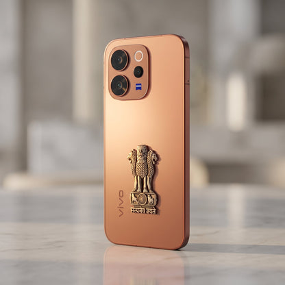 Vivo V70 Elite 5G Compatible Satyamev Jayate 3D Metal Emblem Sticker