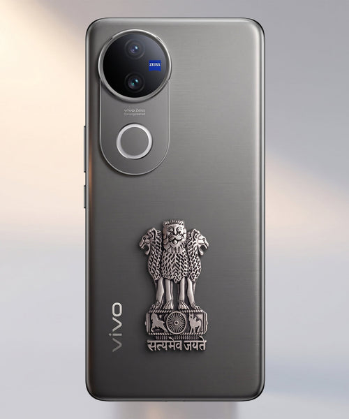 Vivo V50 5G Compatible Satyamev Jayate 3D Metal Emblem Sticker